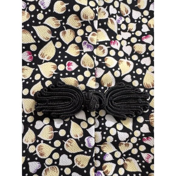 Vintage Rare 70s Sun Hung Top Women XL Frog Closure Asian Polynesian Hawaiian - Picture 3 of 12